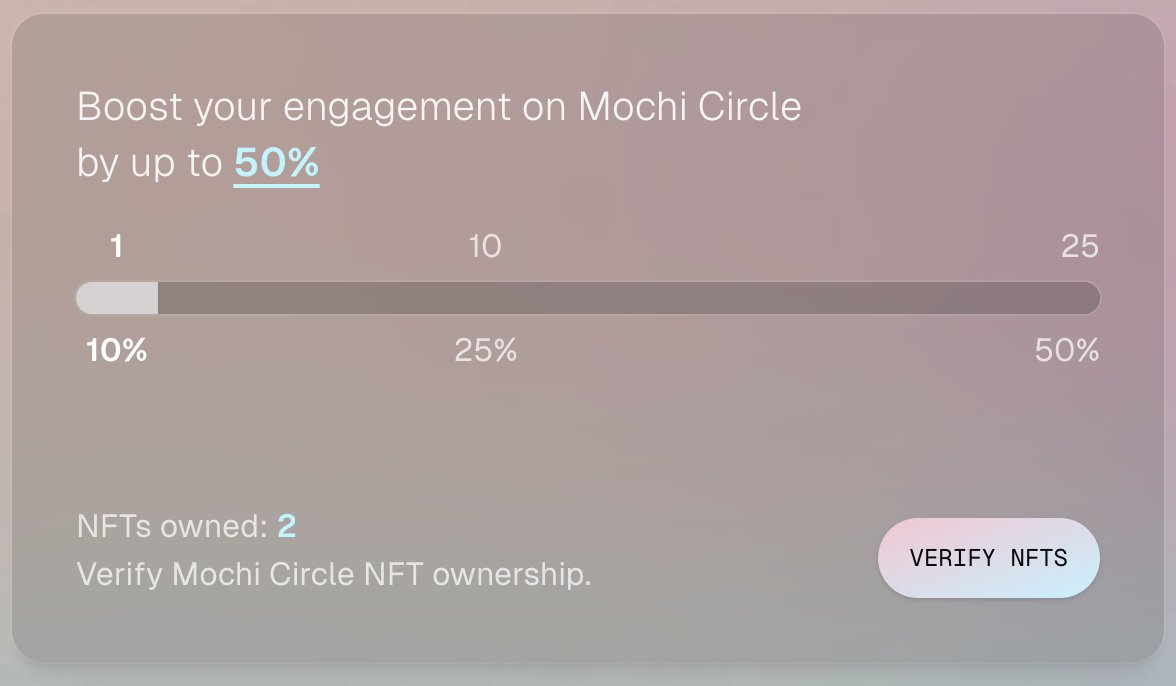 Did y'all catch this? 👀

<a href="/MochiCircle/">Mochi Circle</a> is offering BOOST to it's NFT holders.

Amazing utility for NFTs from one of the GOATED engagement circles.

Go grab those cute NFTs if you haven't got one alrdy 😉