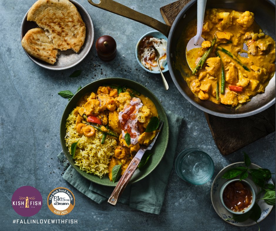 Love fish curry?
Then you'll love our hake &amp; prawn curry.

Gold winner at Blas na hÉireann 2023 🏆
Guaranteed to impress the seafood lovers in your life.

Grab one in store today in store.

#weknowfish #fallinlovewithfish #seafood #kishfish #seafoodcurry