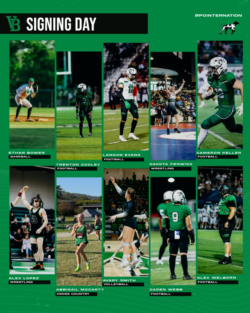VBSD Activities/Athletics (@vbsdactivities) on Twitter photo SIGNING DAY in #PointerNation!
Feb. 5 at 9:45am in Clair Bates Arena these 10 <a href="/VanBurenHS/">VB High School</a> student-athletes will sign their NLI to further their careers at the college level! SIGNING DAY in #PointerNation!
Feb. 5 at 9:45am in Clair Bates Arena these 10 <a href="/VanBurenHS/">VB High School</a> student-athletes will sign their NLI to further their careers at the college level!