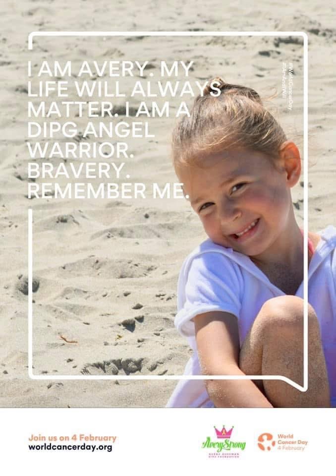 AveryStrongDIPG's tweet photo. #AveryTuesday Today is 
#WorldCancerDay. The fight against DIPG brain cancer remains.  We MUST find a cure for our children. #AveryStrong #EndDIPG https://t.co/N0pN3JlA7P