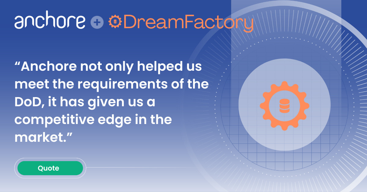 🎯 Serving the defense industrial base? <a href="/dfsoftwareinc/">DreamFactory</a> meets #DoD requirements with air-gapped vulnerability scans. Read their success story with <a href="/anchore/">Anchore</a>. 🔗 anchore.com/wp-content/upl… #DIB