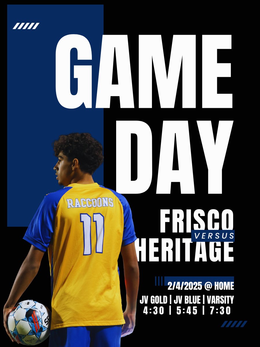 Game Day at The Den!
vs. Heritage
⏰4:30/5:45/7:15
<a href="/FHSRaccoons/">Frisco High School</a> <a href="/FriscoHSSports/">Frisco High Athletics</a>