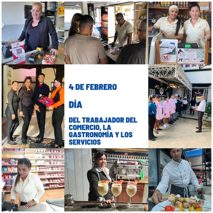 4 de febrero

Día del Trabajador del Comercio, la Gastronomía y los Servicios.
#CubaPorLaVida
#CubaViveEnSuHistoria #CubaMined #DgeSantiagoDeCuba #DgeTercerFrente