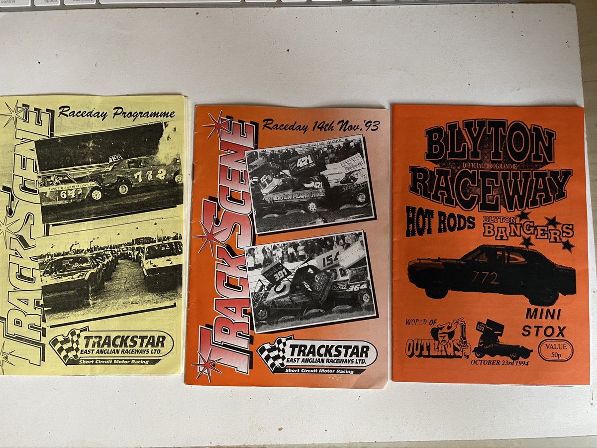 Going through some old programmes and found the first 3 stock car meetings I ever went to! Then there was a big gap til my next meeting in 2004…