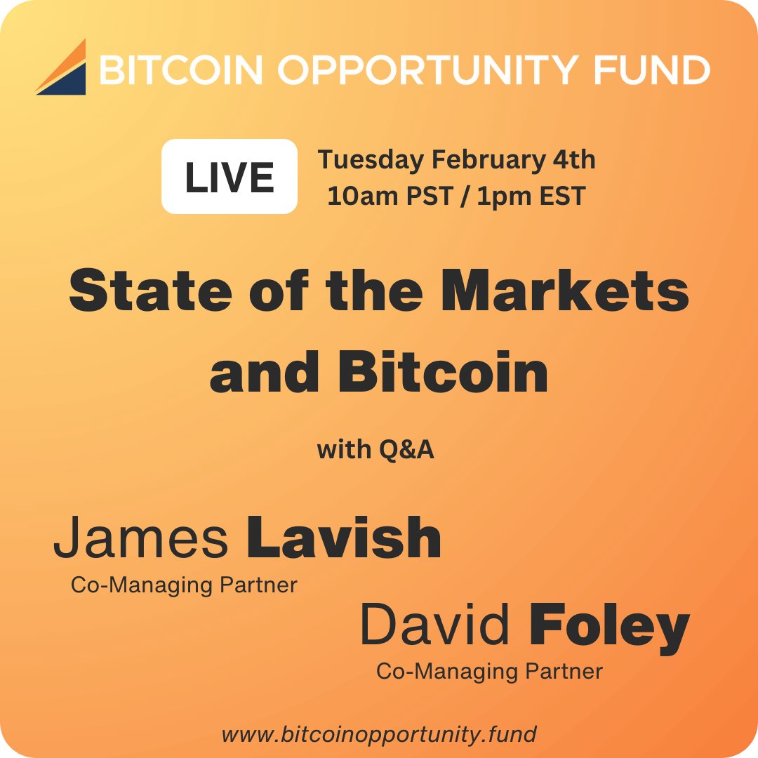Hey everyone, we will be hosting a short webinar today to give an update on the State of the Markets &amp; Bitcoin with Q&amp;A. Please click the link to register:
us06web.zoom.us/webinar/regist…