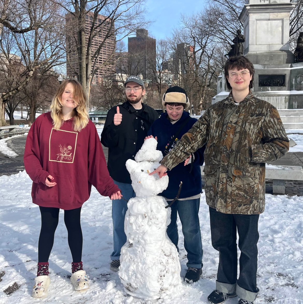 ngdeathrugby's tweet photo. boston that was a vibe and half…… NYC tonight with the epic um jennifer and @bummerhill at elsewhere zone one!!! so freaking excited to be back and bring our new friend we built out of snow who’s in the van with us right now….. so we hope to see yall there #famtour https://t.co/P73I4QCQDy