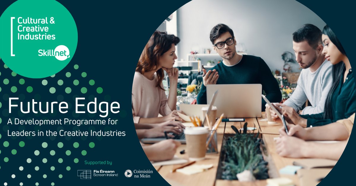 Screen Ireland (@screenireland) on Twitter photo ⏰ The deadline to apply for the <a href="/CreateSkillnet/">Cultural & Creative Industries Skillnet</a> FUTURE EDGE programme is tomorrow, Wednesday, 5th February, noon!
Essential for company leaders seeking to implement best practice in Sustainability, Ethical AI/Data Protection & GEDI.
Apply now ➡️ bit.ly/3C5qCvH ⏰ The deadline to apply for the <a href="/CreateSkillnet/">Cultural & Creative Industries Skillnet</a> FUTURE EDGE programme is tomorrow, Wednesday, 5th February, noon!
Essential for company leaders seeking to implement best practice in Sustainability, Ethical AI/Data Protection & GEDI.
Apply now ➡️ bit.ly/3C5qCvH