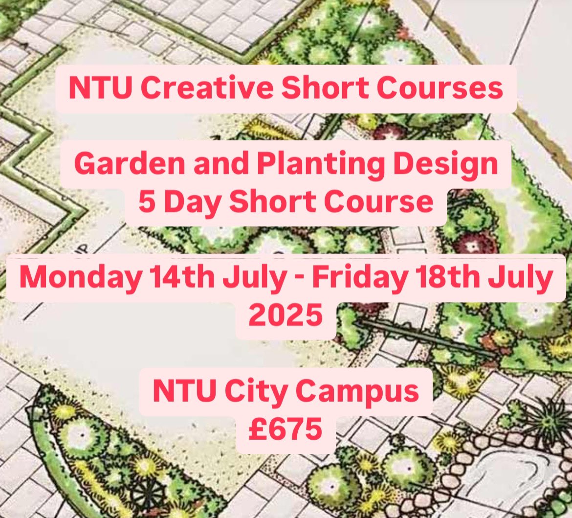 ydsYvette's tweet photo. New Course Announcement 📣 For the very first time I’m collaborating with the Creative Short Courses team at Nottingham Trent University to bring a brand new 5 day Garden and Planting Design course to their City Campus this July. Visit https://t.co/qiRphSowSU to find out more. https://t.co/p0U6vRFdab