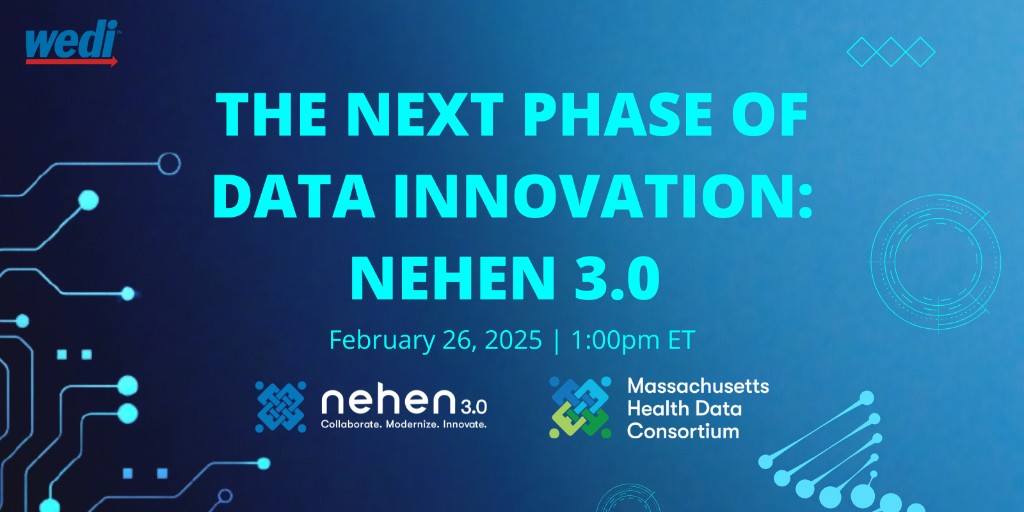 Join <a href="/WEDIonline/">WEDI</a> and MHDC on 2/26/25 as we share the latest progress about NEHEN 3.0, a cost-effective, collaborative, open standards-based exchange of clinical &amp; administrative data, w/#priorauth and #qualitymeasures as priority use cases. 
Register at: ow.ly/7tzK50UKBRG