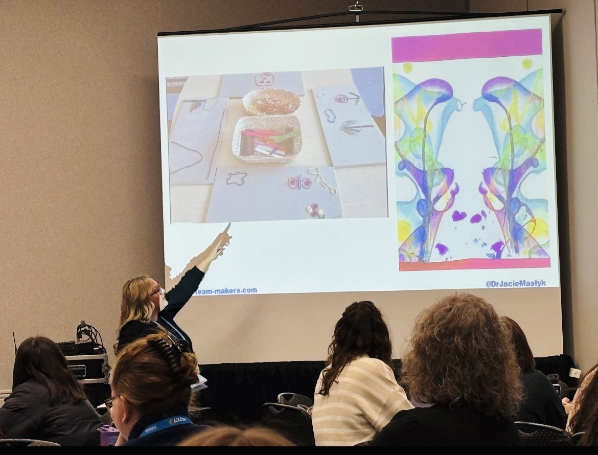 DrJacieMaslyk's tweet photo. I enjoyed my time at #LitCon this week. Always grateful for the opportunity to present on #RemakeLiteracy. Creative, hands-on workshops are so much fun!
#STEAM #makerspaces #reading #writing #Creativity #Storytelling https://t.co/sI0fBowthG