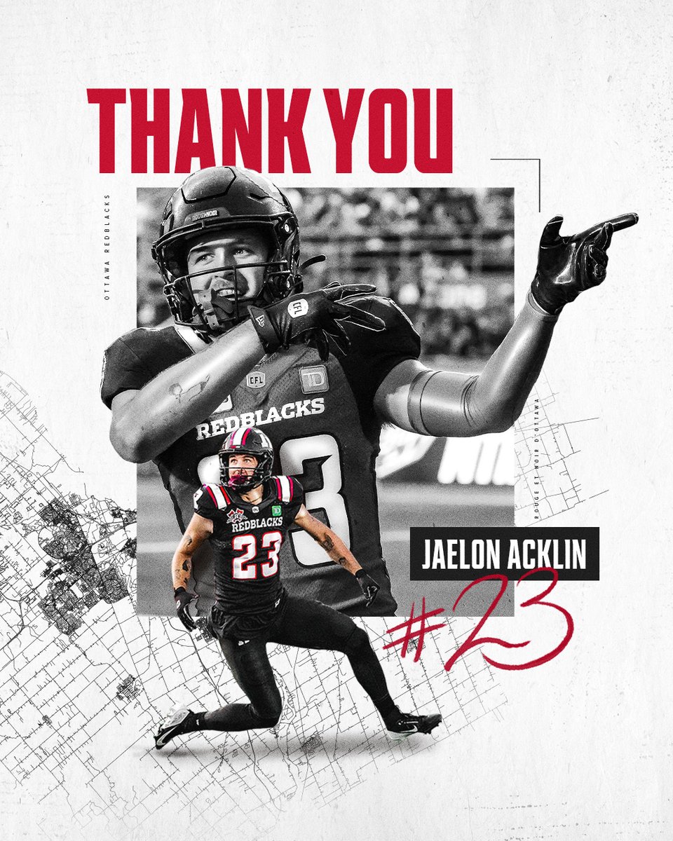 Thank You #23🏹

Wishing <a href="/Jaelon_Acklin/">Jaelon Acklin</a> all the best in his retirement from the <a href="/CFL/">CFL</a>, thank you for your commitment to the 🔴&amp;⚫️!!

#ALLIN