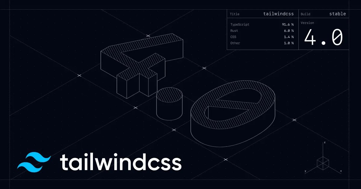 bryntum's tweet image. 📣📰  Tailwind CSS v4.0 is here with big changes! The CSS framework sports a faster Rust-based engine, simplified installation, the latest CSS features, easy Vite integration, theme variables, and more.

Read more about it 🔗
tailwindcss.com/blog/tailwindc…

#devnews #tailwind