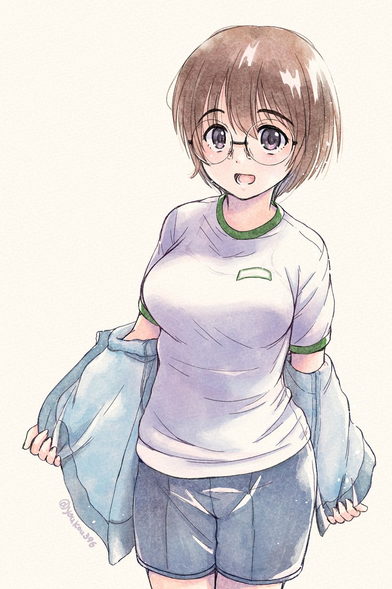 #刺さる人に届け一次創作祭り
ショートカット + 眼鏡っ娘 + ジャージ が好き 