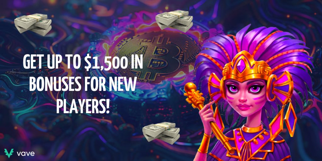Betting2bitcoin's tweet photo. 🎰 Welcome to VAVE - the future of Bitcoin gambling!
💰 Get up to $1,500 in bonuses for new players!
⚜️ Join now: https://t.co/2ANlCT29UW
#BitcoinGambling #CryptoCasino #CryptoBetting https://t.co/O36WS4JvBG
