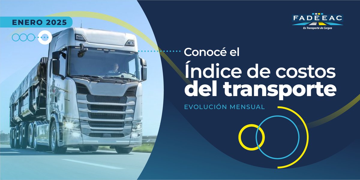 El primer mes de 2025 arrojó un incremento en los costos del autotransporte de cargas de 2,62%.

Con el registro de enero, el Índice de Costos que elabora FADEEAC alcanza un aumento acumulado en los últimos 12 meses de 57,28%. #ÍndiceDeCostos #FADEEAC

fadeeac.org.ar/2025/02/04/los…