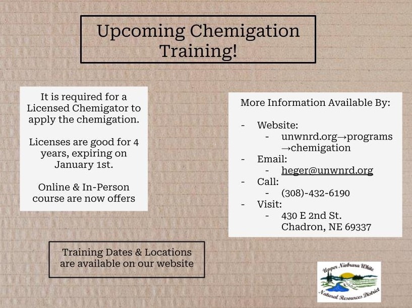 UNWNRD's tweet photo. Irrigation season will be upon us before we know it
Ensure your Chemigation Applicator License is up to date! https://t.co/Yfqi3gN8ac