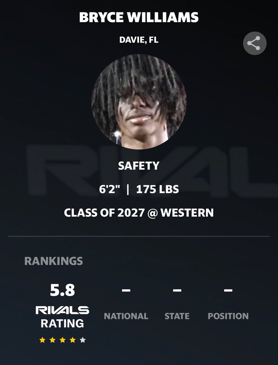 Truly blessed to be named as a 4-star recruit <a href="/Rivals/">Rivals</a> 

<a href="/adamgorney/">Adam Gorney</a> <a href="/JohnGarcia_Jr/">John Garcia, Jr.</a> <a href="/RivalsFriedman/">Adam Friedman</a> <a href="/Andrew_Ivins/">Andrew Ivins</a> <a href="/CoachRack75/">Adam Ratkevich 🇺🇸 #BattleReady</a> <a href="/DBs__Only/">Coach Noah Pressley</a>  <a href="/247recruiting/">247Sports Recruiting</a>