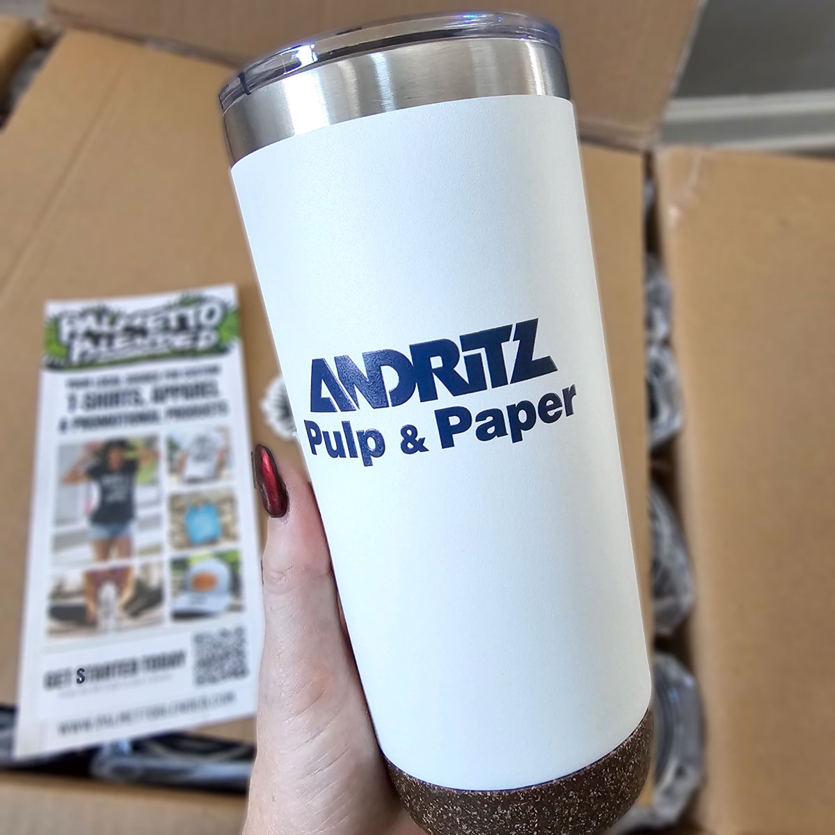 ☕✨ We just wrapped up these custom tumblers for Andritz in Charleston, and they turned out great! Perfect for keeping drinks hot (or cold) while repping the brand in style.

#CustomTumblers #BrandedMerch #CharlestonMade #PromotionalProducts #CharlestonBusiness #CHS