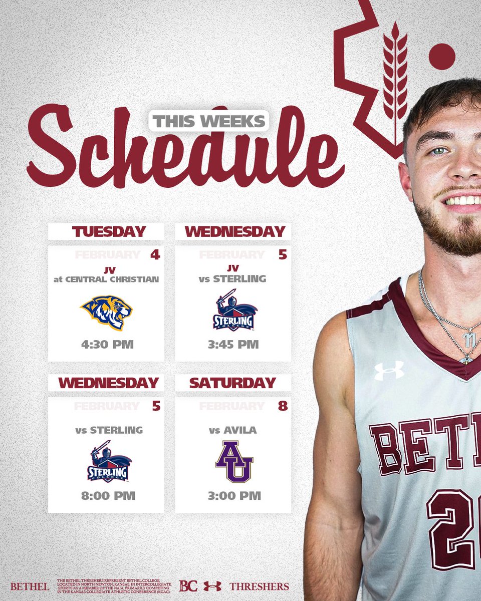 This weeks schedule 🗓️ 

#ThreshersMBB x #WithItOrOnIt