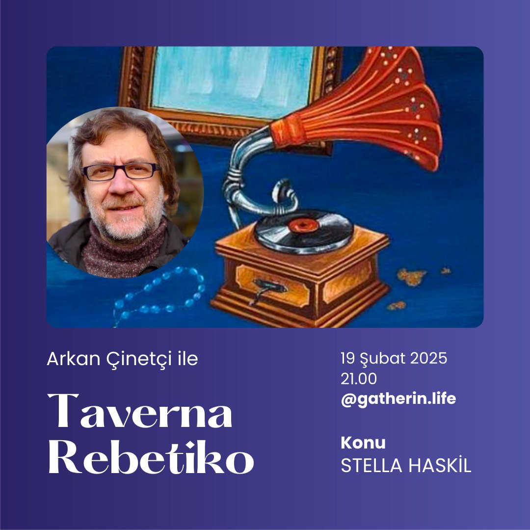 Arkan Çinetçi (@arkancinetci) on Twitter photo Bu ay <a href="/gatherinlife/">gatherin.life</a> 'da Selanik doğumlu rebetika şarkıcısı Stella Haskil'i konuşacağız. Masanızı ayırmayı unutmayın!
gatherin.life/place/arkanaki… Bu ay <a href="/gatherinlife/">gatherin.life</a> 'da Selanik doğumlu rebetika şarkıcısı Stella Haskil'i konuşacağız. Masanızı ayırmayı unutmayın!
gatherin.life/place/arkanaki…