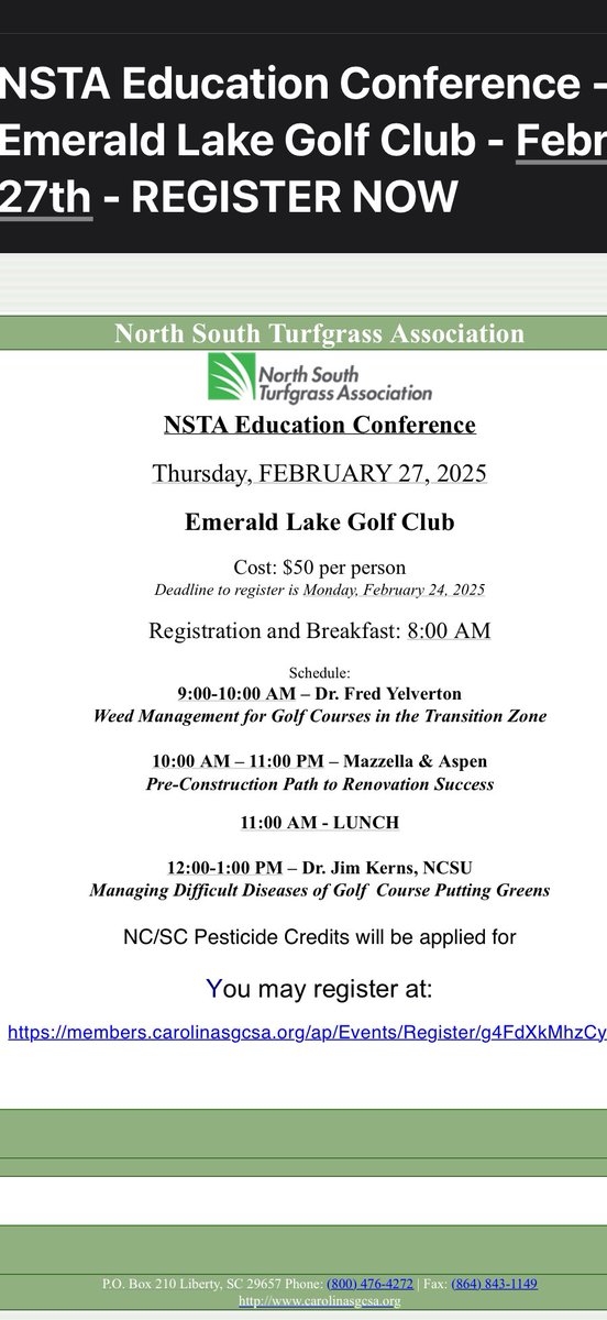 Registration for our annual education conference is OPEN! Looking forward to seeing everyone out at Emerald Lake.