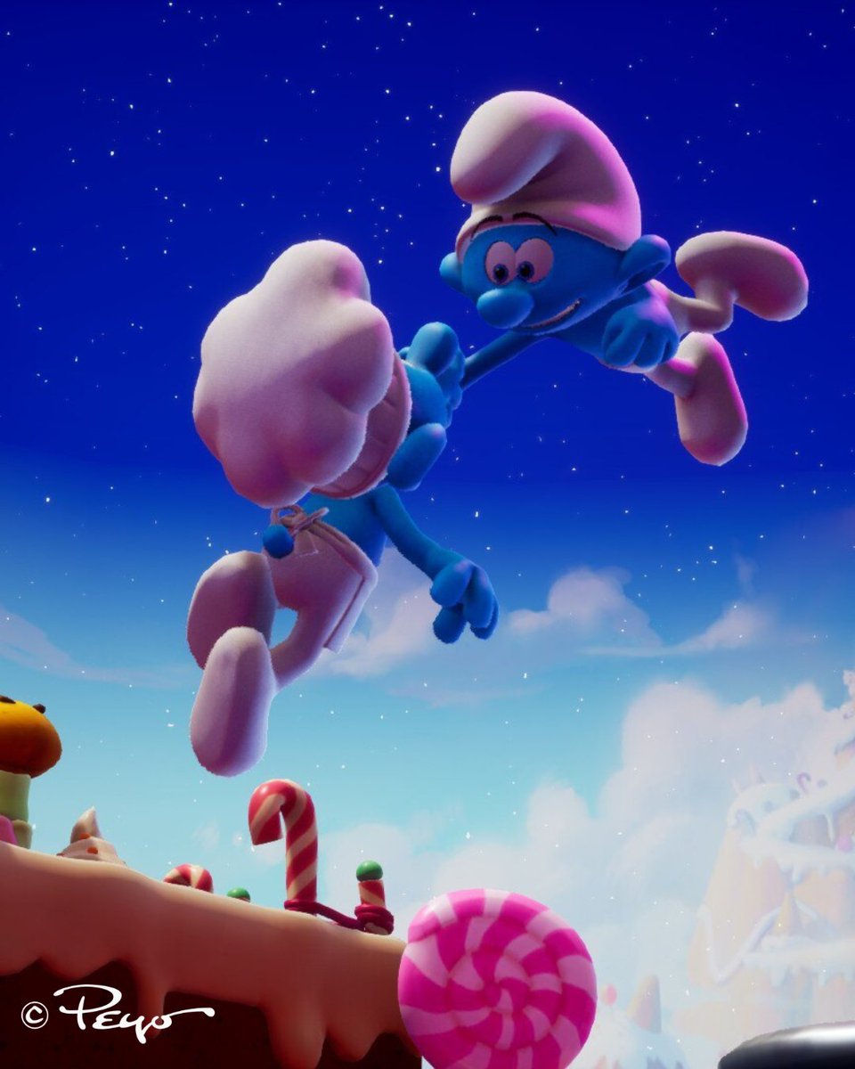 Defying Gravity 🎶

#TheSmurfsDreams is available on consoles &amp; PC 💙
