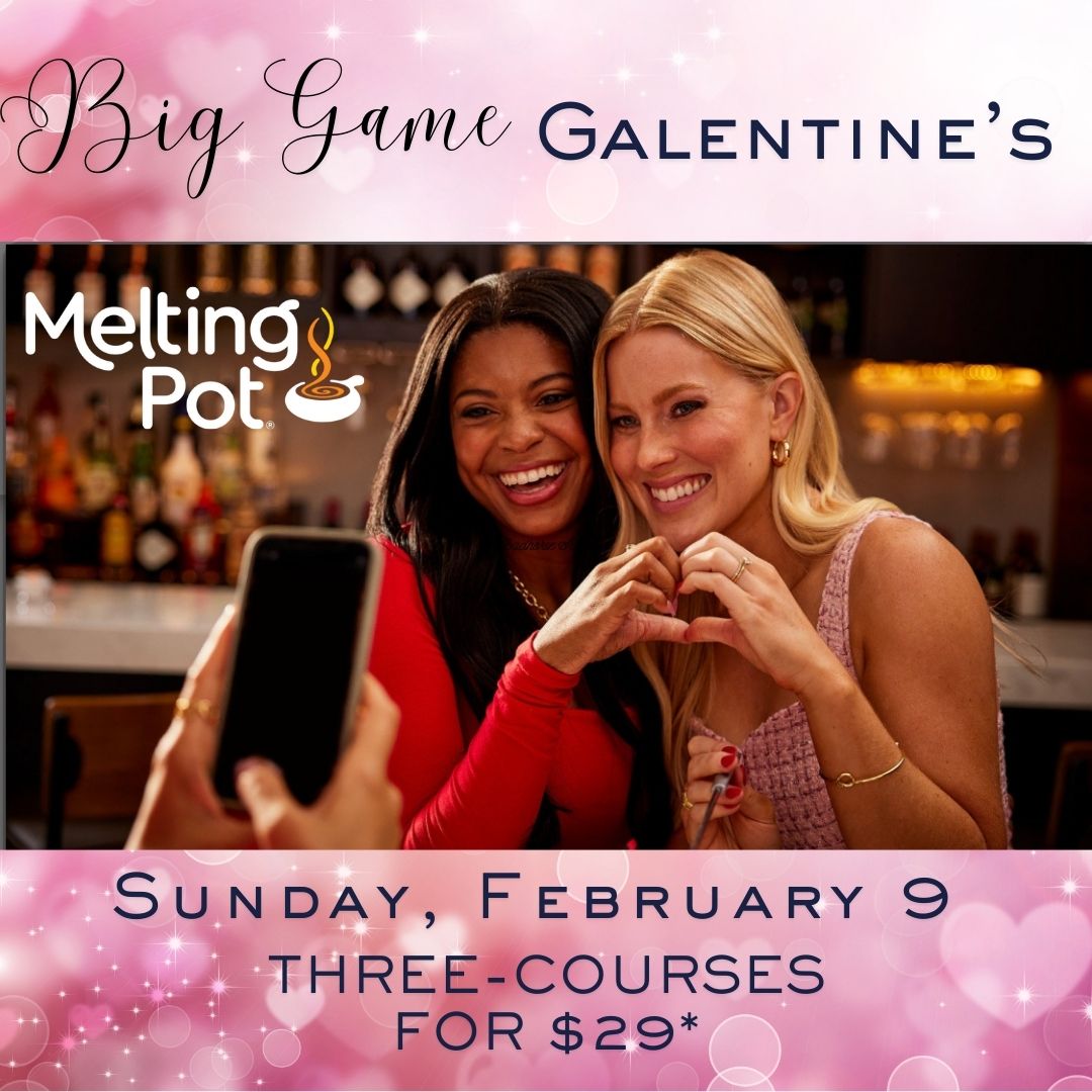 Galentine Celebration! This Sunday, February 9, let’s shift our focus from the big game to the real MVPs in our lives! Grab your besties and show them some love with a fun-filled Galentine’s event- it’s time to celebrate those who’ve always had your back, no matter the season.