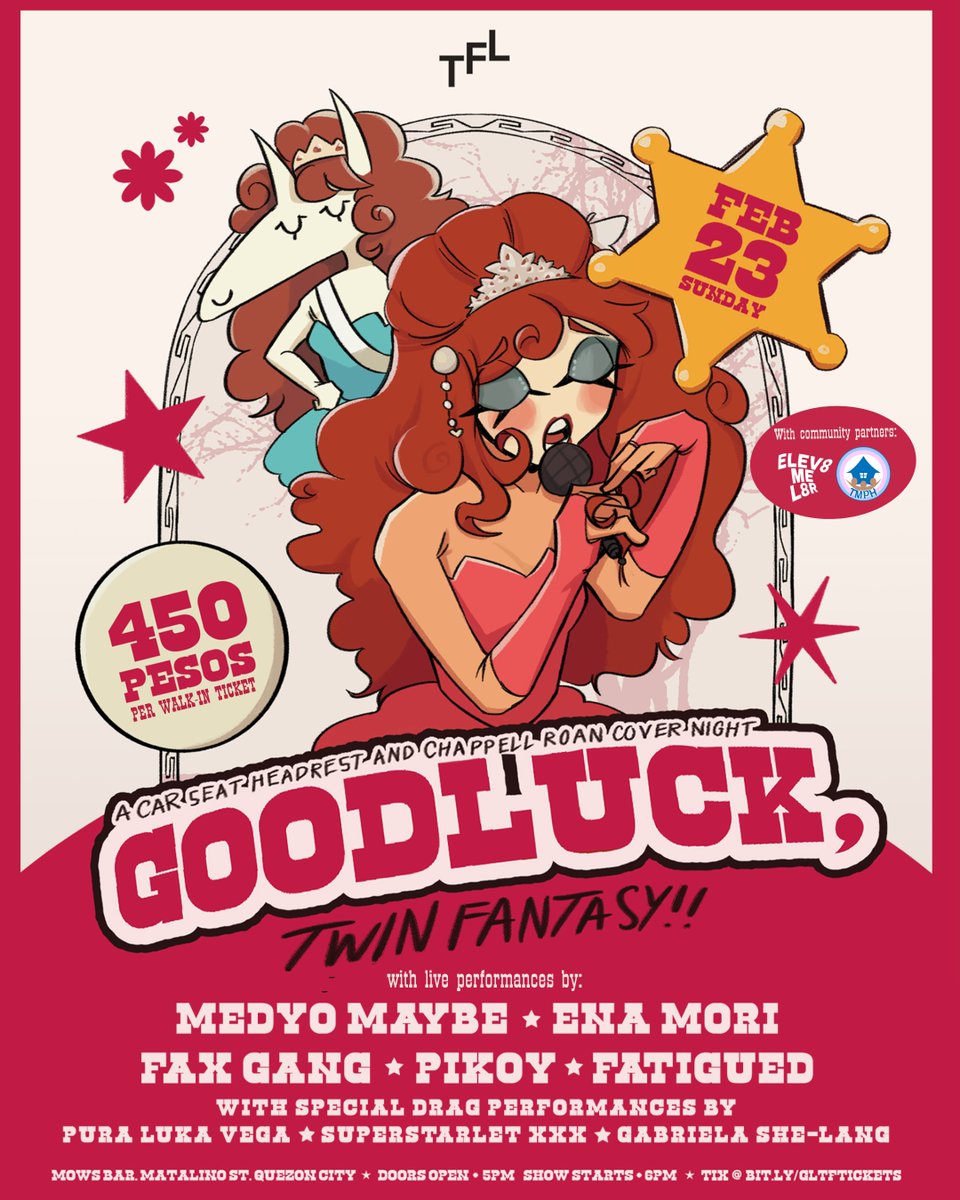 💫 𝗦𝗨𝗥𝗣𝗥𝗜𝗦𝗘!

We are now announcing 𝗦𝗣𝗘𝗖𝗜𝗔𝗟 𝗚𝗨𝗘𝗦𝗧𝗦 in the overall lineup!

The show now features DRAG PERFORMANCES from <a href="/puralukavega/">Pura Luka Vega 🙃</a>, <a href="/SuperStarletXXX/">🌟 SuperStarlet XXX</a>  𝗔𝗡𝗗 <a href="/gabrielashelang/">Gabriela She Lang</a> 

ONLINE TICKETS ARE 𝗦𝗢𝗟𝗗 𝗢𝗨𝗧, LIMITED WALK-INS WILL BE AVAILABLE ON D DAY!