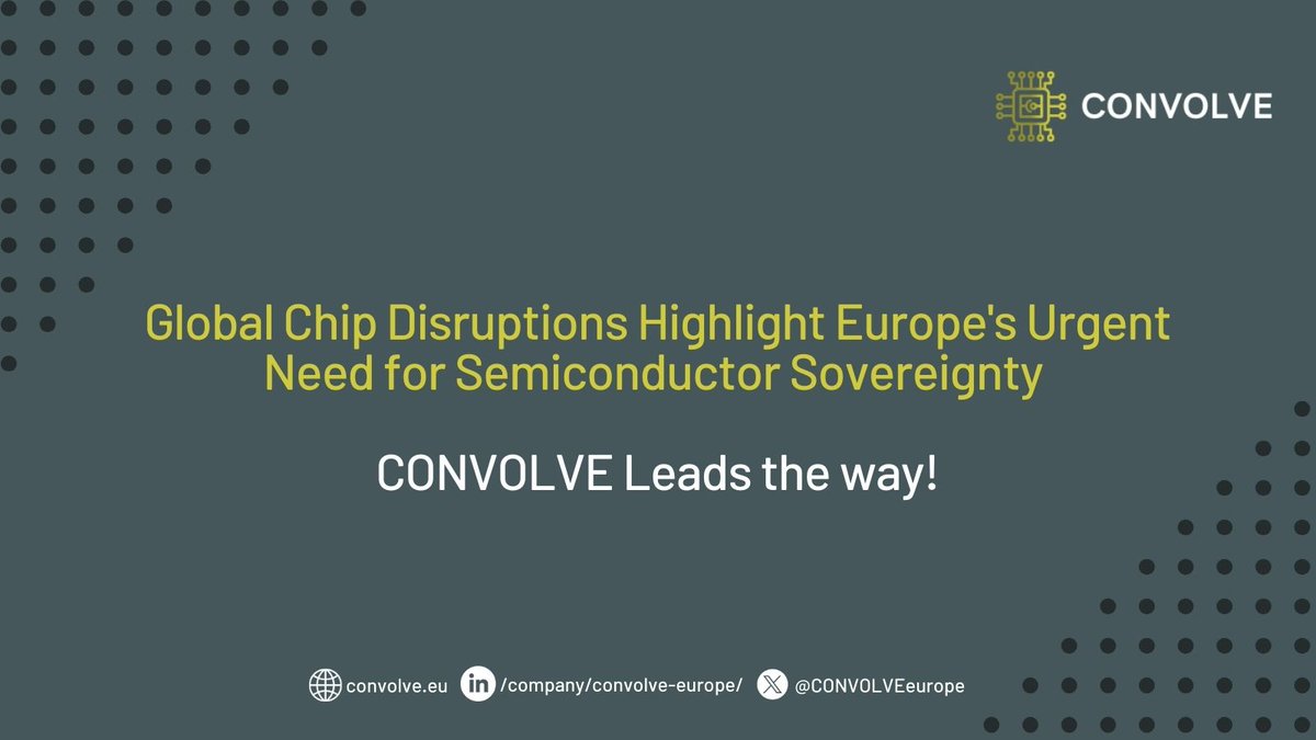 🚀 The Future of European Semiconductors Starts Now! 🇪🇺🔬

With new US tariffs on microchips disrupting global supply chains, Europe’s need for semiconductor independence has never been clearer. The CONVOLVE Project is leading the way, pioneering adaptive computing to create