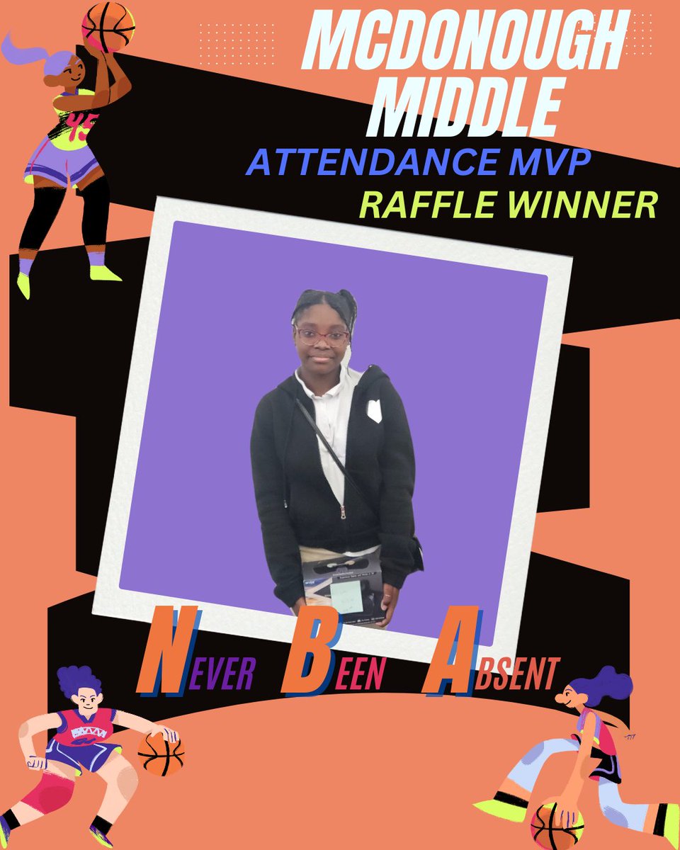 📢 Attendance Matters at MMS! 🎉
Congratulations to our Attendance MVP Raffle Winner! 🏆 This student has shown outstanding dedication by Never Being Absent (NBA)! 💯👏
Let’s keep up the great work, Warhawks! Who will be our next Attendance MVP? Stay tuned and keep showing up!