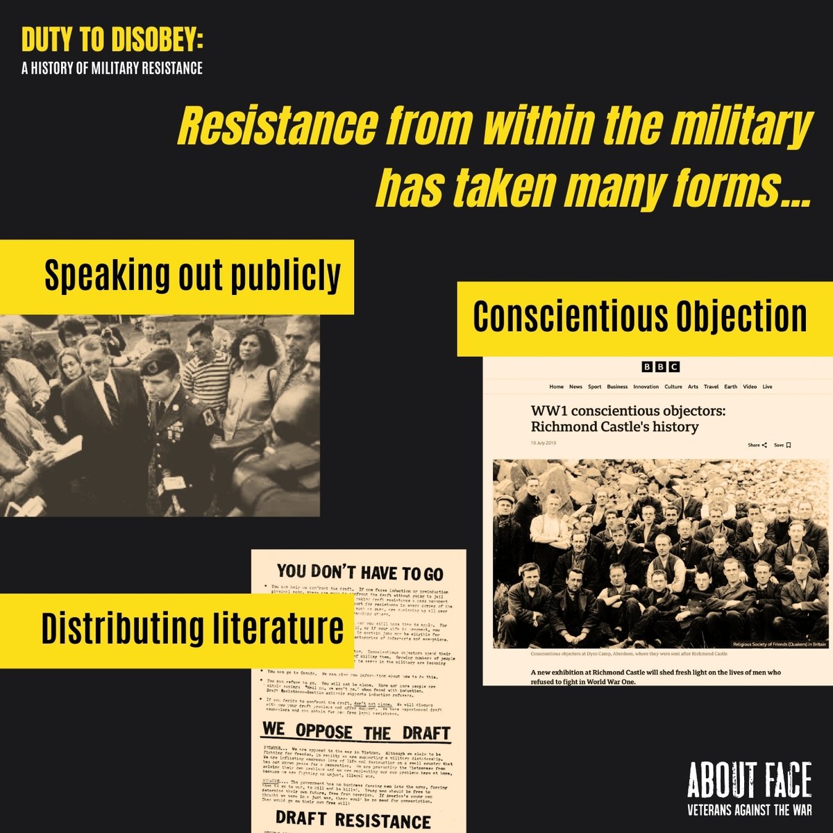 About Face: Veterans Against the War tweet media