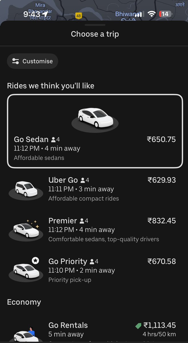 d3rocks's tweet photo. @Uber_India why no auto 🙁 https://t.co/d8j2YjSeHv
