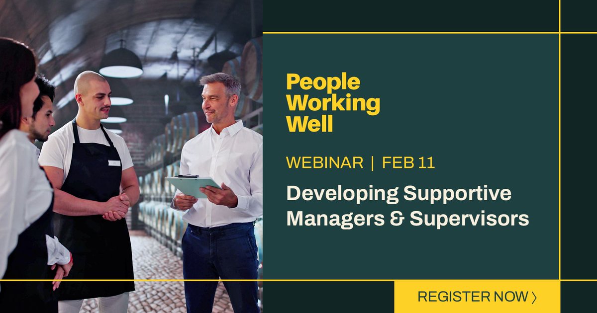 Are you a workplace leader looking to foster a psychologically healthy &amp; safe workplace? Join this webinar w/ People Working Well &amp; <a href="/go2HR/">go2HR</a> to learn how you can encourage employee well-being and access resources to support healthy workplaces. Register now: buff.ly/4hvPtrs