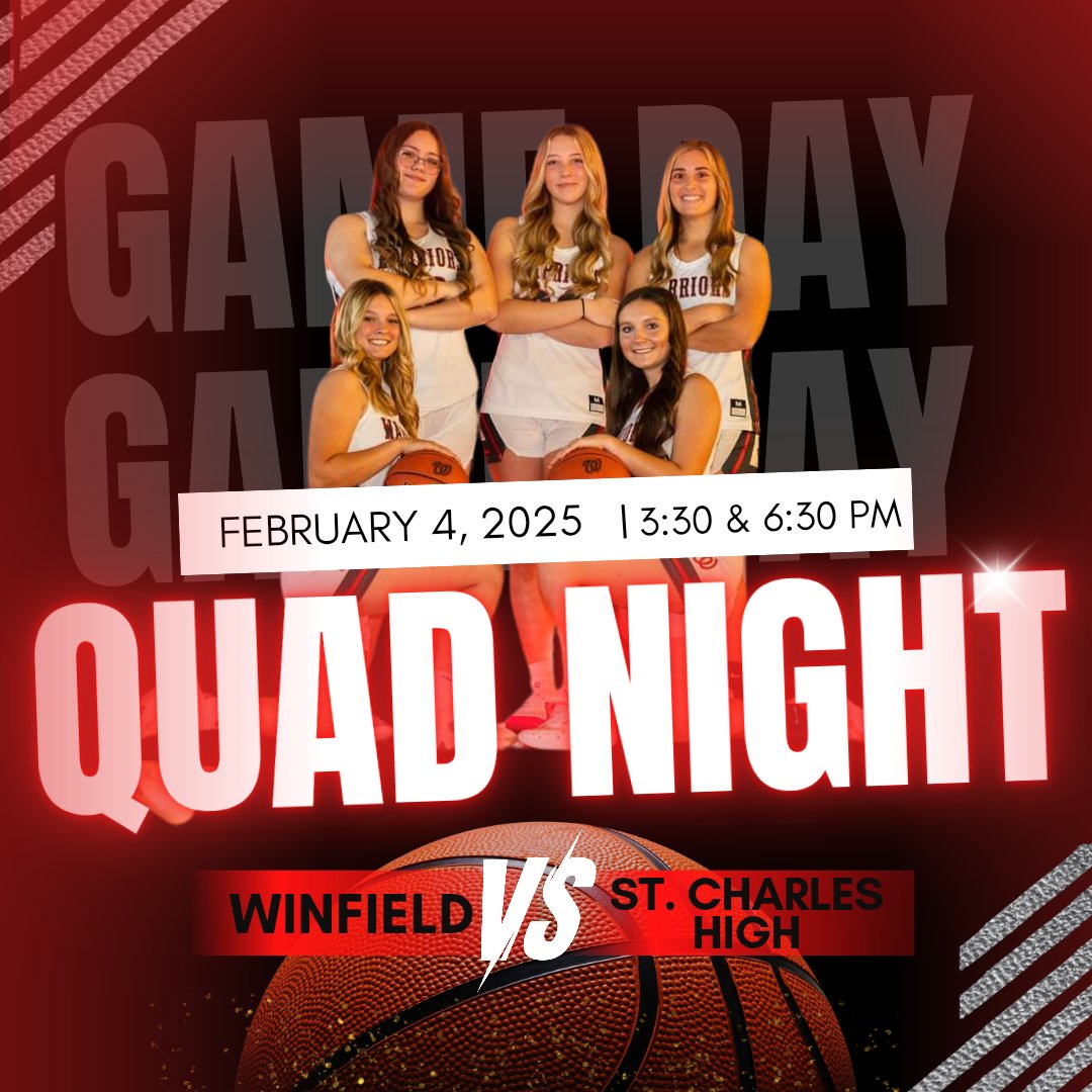 Quad night tonight @ home against St. Charles High!!! Jv starts at 3:30, Varsity at 6:30!!!