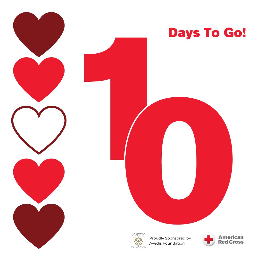 10 days to go! 🕒 Community Heartbeat is almost here. Are you ready to make a difference? Check out rdcrss.org/42iYQGu to learn more and sign up!