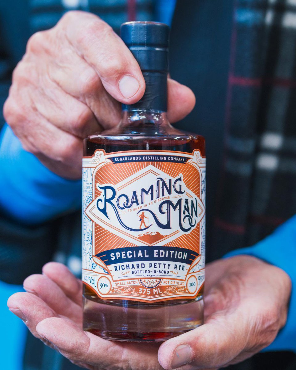.<a href="/therichardpetty/">Richard Petty</a> and <a href="/SugarlandsShine/">SugarlandsDistilling</a> have jointly announced a new Roaming Man whiskey.   

Will be a special 43 label limited release. 

#NASCAR
