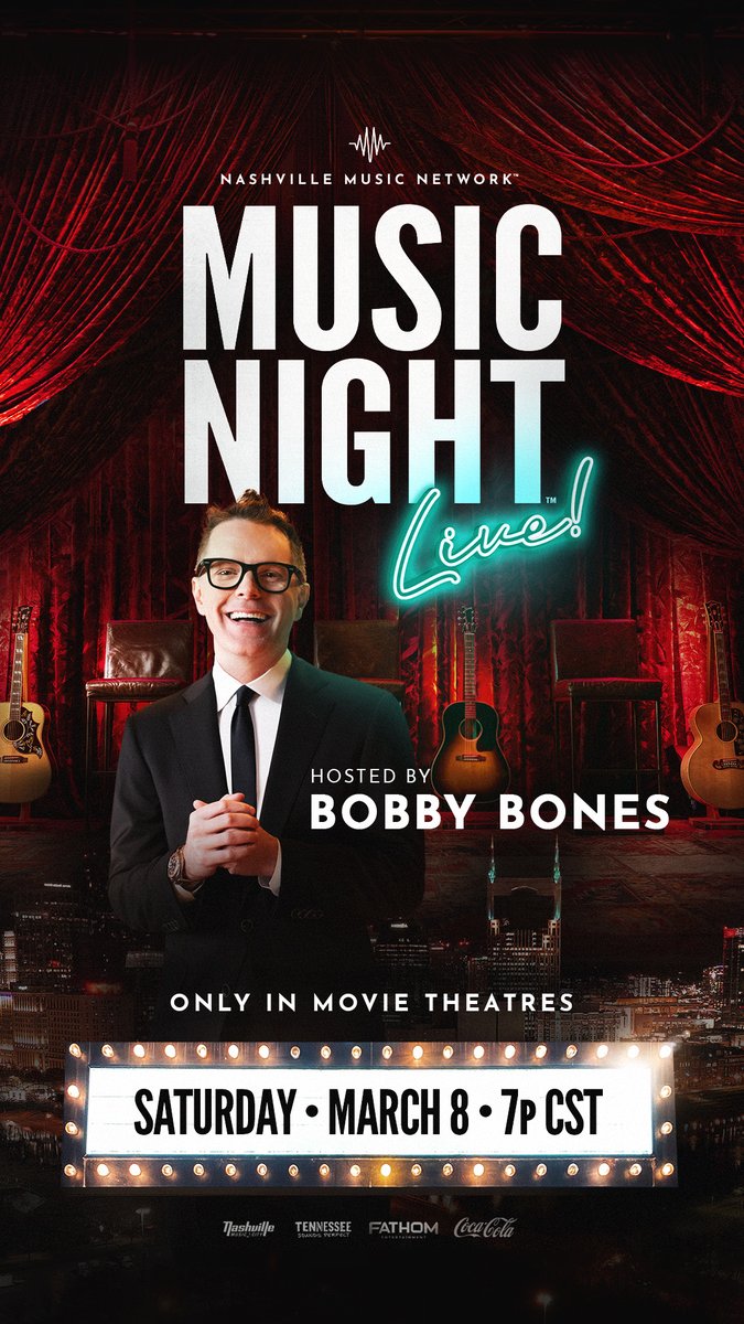 Bobby Bones Show (@bobbybonesshow) on Twitter photo for the first time ever!! <a href="/mrBobbyBones/">Bobby Bones</a> is hosting Music Night Live! 😎
more details at bobbybones.com. for the first time ever!! <a href="/mrBobbyBones/">Bobby Bones</a> is hosting Music Night Live! 😎
more details at bobbybones.com.