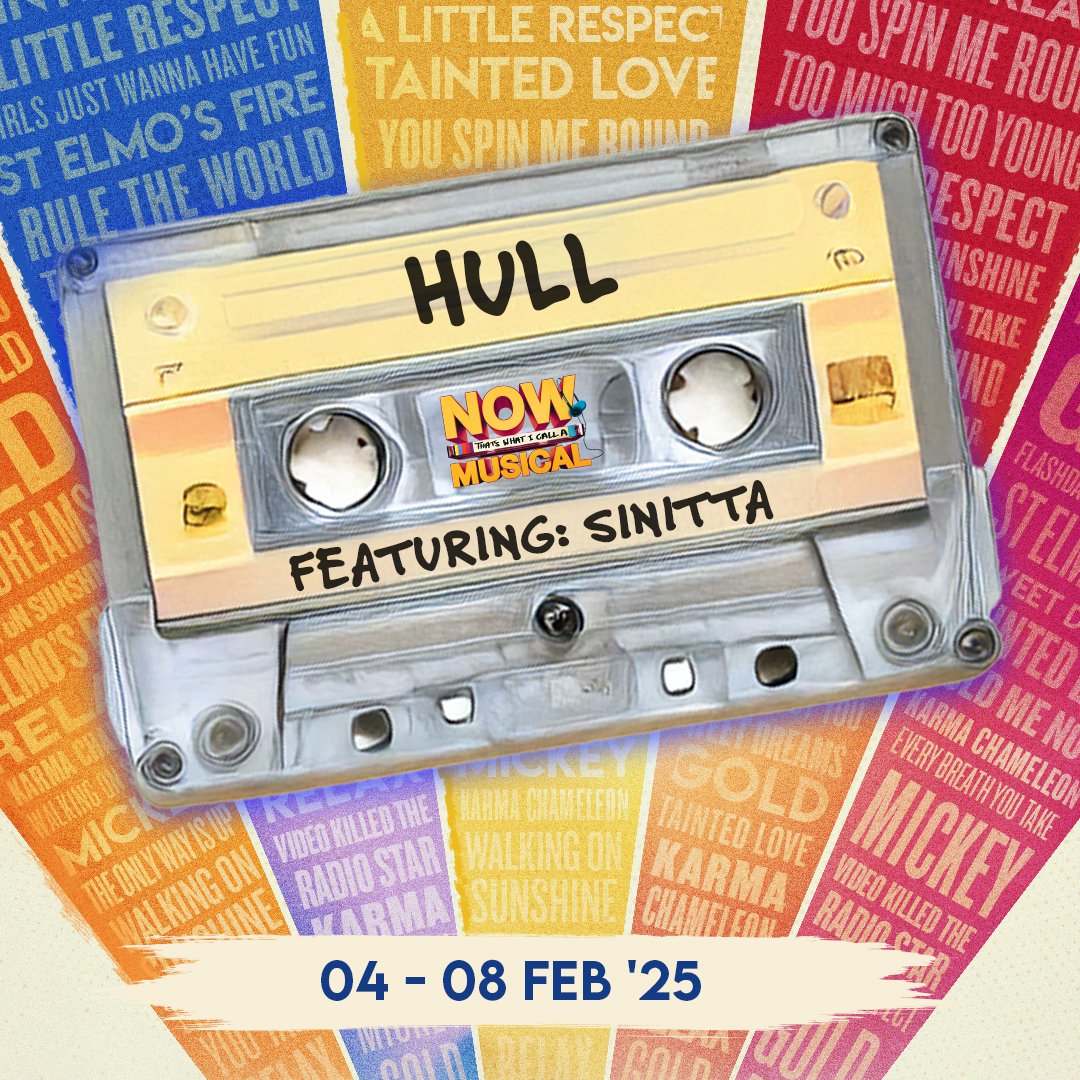 TheNOWMusical (@thenowmusical) on Twitter photo Tonight… Now That’s What I Call a Musical arrives in Hull! 🎤 <a href="/NewTheatreHull/">Hull New Theatre</a>
Get ready to dance along to the biggest 80s hits with our incredible all-star cast, including the amazing <a href="/sinittaofficial/">Sinitta 16</a> <a href="/Nina_Wadia/">Nina Wadia OBE</a> and <a href="/SamBaileyREAL/">Sam Bailey Official</a> 🪩✨
🎟️ Grab your tickets now! Tonight… Now That’s What I Call a Musical arrives in Hull! 🎤 <a href="/NewTheatreHull/">Hull New Theatre</a>
Get ready to dance along to the biggest 80s hits with our incredible all-star cast, including the amazing <a href="/sinittaofficial/">Sinitta 16</a> <a href="/Nina_Wadia/">Nina Wadia OBE</a> and <a href="/SamBaileyREAL/">Sam Bailey Official</a> 🪩✨
🎟️ Grab your tickets now!