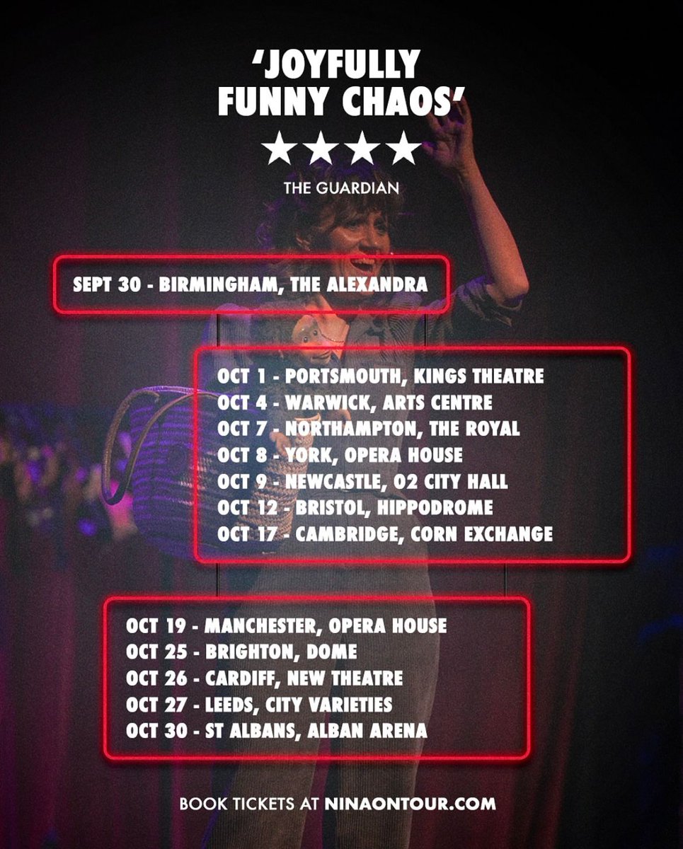 KPPR (@kpprtweets) on Twitter photo <a href="/ninaconti/">Nina Conti🪼</a> has announced an autumn 2025 extension to ‘Whose Face Is It Anyway?’.
Conti has added 13 dates, from 30th September - 30th October 2025!
Tickets at ninaontour.com. 🎟️
<a href="/Show_And_Tell/">Show And Tell</a> <a href="/pbjmanagement/">PBJ Management</a>
📸: Live Shots - <a href="/pushgilbey/">paul gilbey</a>
📸: Poster Image - Steve Best <a href="/ninaconti/">Nina Conti🪼</a> has announced an autumn 2025 extension to ‘Whose Face Is It Anyway?’.
Conti has added 13 dates, from 30th September - 30th October 2025!
Tickets at ninaontour.com. 🎟️
<a href="/Show_And_Tell/">Show And Tell</a> <a href="/pbjmanagement/">PBJ Management</a>
📸: Live Shots - <a href="/pushgilbey/">paul gilbey</a>
📸: Poster Image - Steve Best