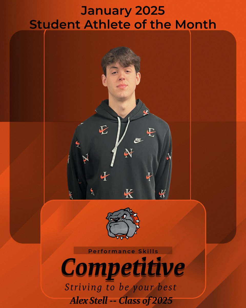 Congratulations to senior basketball player Alex Stell for being recognized as WHS Student Athlete of the Month.  Alex was nominated by his coach for being COMPETITIVE.  
FeedTheD.A.W.G.