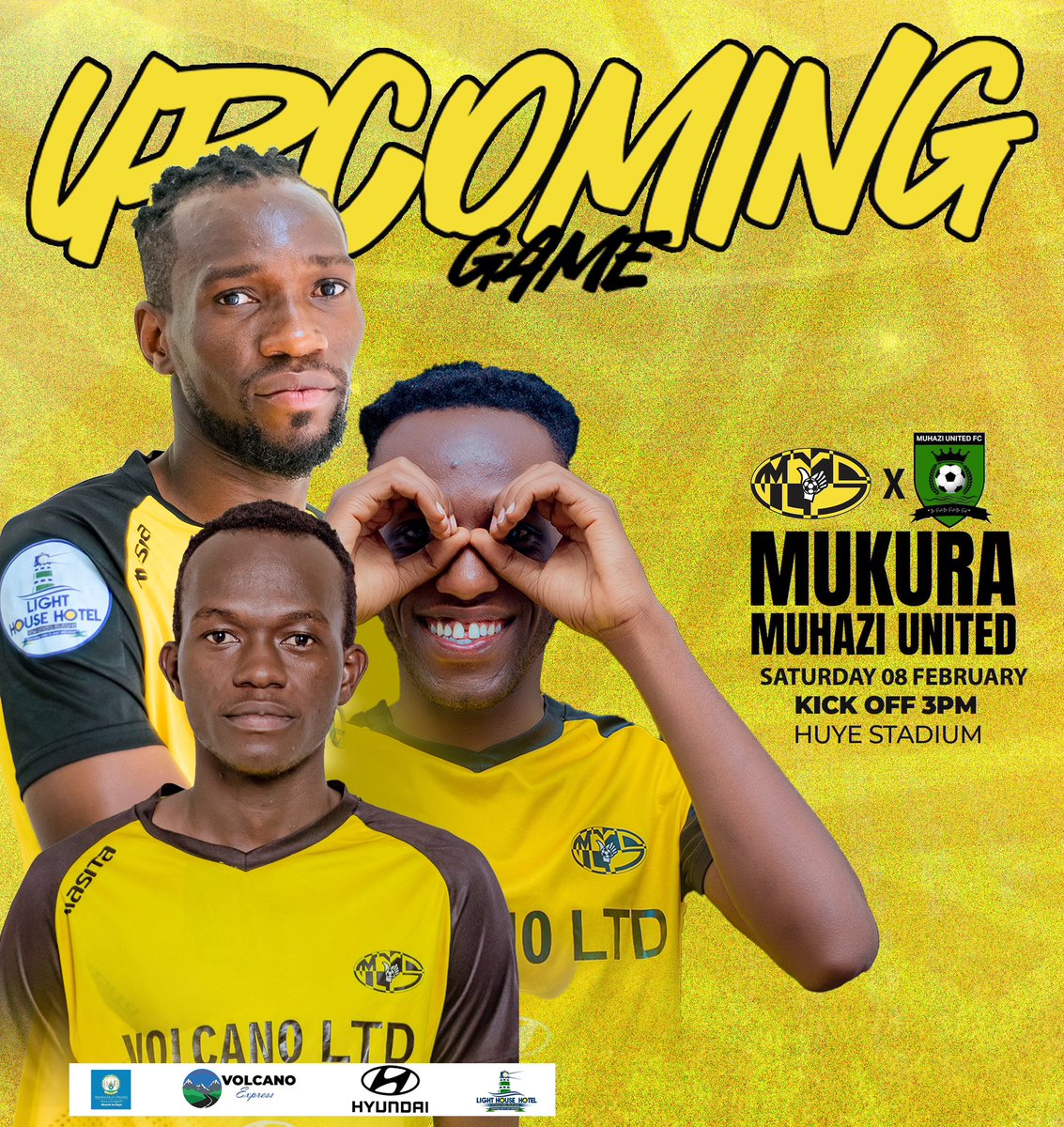 MukuraVS's tweet photo. Igice cya Kabiri cya shampiona turagitangira kuri uyu wa Gatandatu #Muriteguye?
Ni muze tubane muri uyu mukino ubundi dutangira #PhaseRetour twishima 💛🖤
#HungaTwaje
#MukuraTwaje https://t.co/NbPHW5ICqV