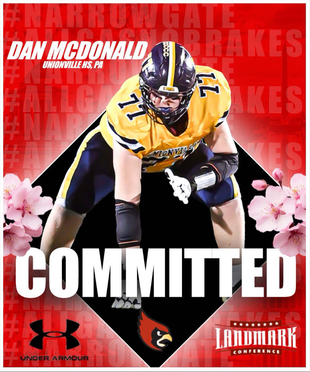 100% Committed!! 🔴⚫️ I’m extremely blessed to announce my commitment to play football at The Catholic University of America. Thank you to my parents, and all the coaches, trainers and teachers who’ve helped me along this journey. Can’t wait to get to work! #agnb