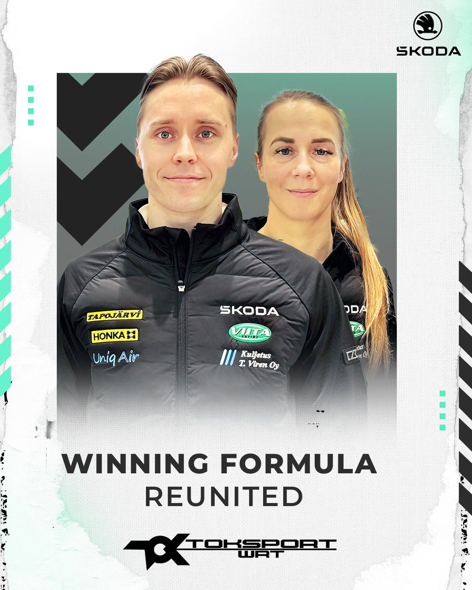 The 2022 WRC2 Champions return to a familiar home and a familiar car 🤝 Welcome back, <a href="/Emil_Lindholm/">Emil Lindholm</a>  &amp; <a href="/ReetaHmlinen/">Reeta Hämäläinen</a>  

The finnish duo will start their @officialwrc WRC2 campaign from Canarias 🏝️