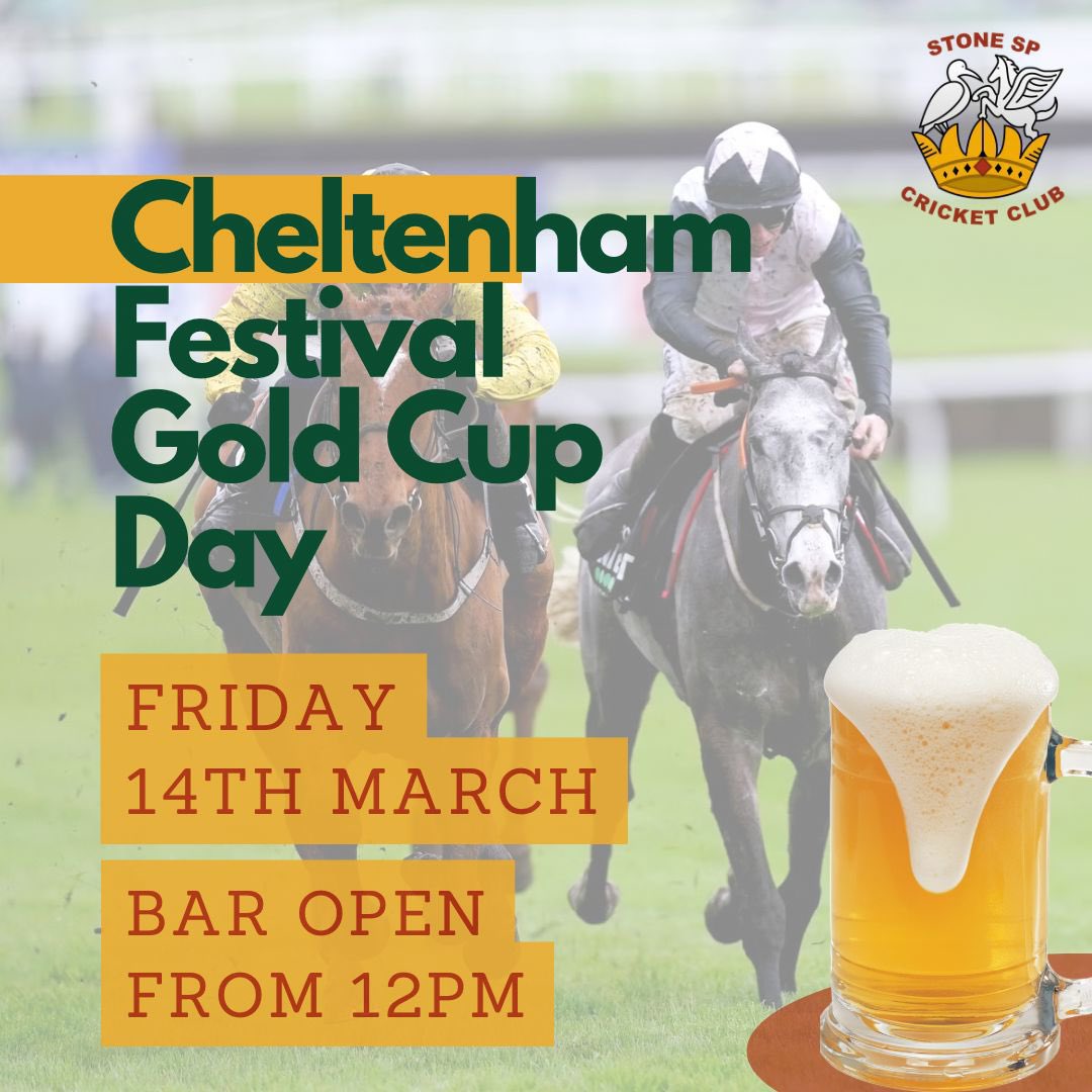 Another date for your diary…. 

Cheltenham Gold Cup day on Friday 14th March

Get yourself under starters orders @ HQ and watch the World Cup of National Hunt Racing on the big screen

We will be open for the full race card - so get the day booked off &amp; join us!

#GoldCupDay