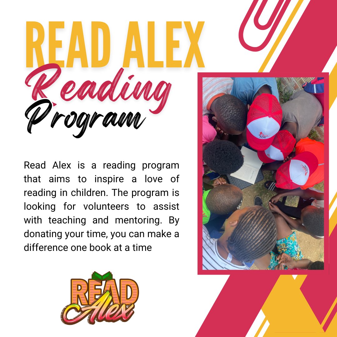 RunAlexAC's tweet photo. Inspiring a Love of Reading in Children with Read Alex
Read Alex is a reading program that aims to inspire a love of reading in children. The program is looking for volunteers to assist with teaching and mentoring. By donating your time, you can make a difference one book at a time.
Key Components of the Read Alex Program:
- Phonemic Awareness
- Phonics Instruction
- Vocabulary Development
- Comprehension Strategies
- Fluency Practice
- Reading Aloud
- Independent Reading
- Diverse Reading Materials
- Interactive Activities
- Assessment and Feedback
How to Participate:
Attend the Program - We invite you to participate in our reading program where we help young children discover the joy of books and build essential reading skills.
Donate - We are accepting book donations for our children's reading program. If you have gently used or new children's books that you would like to contribute, please consider donating them.
When and Where:
The #ReadAlex program takes place every Saturday and Sunday from 8am to 9am at the Kwabhekilanga Sports Ground in Alexandra.
REGISTER HERE: https://t.co/S57nhAGMh9
#RunAlexJuniors