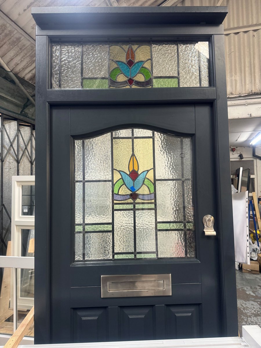 A nice new <a href="/TimberWindows/">Timber Windows</a>  #timber #door arrived in the warehouse ready to be installed