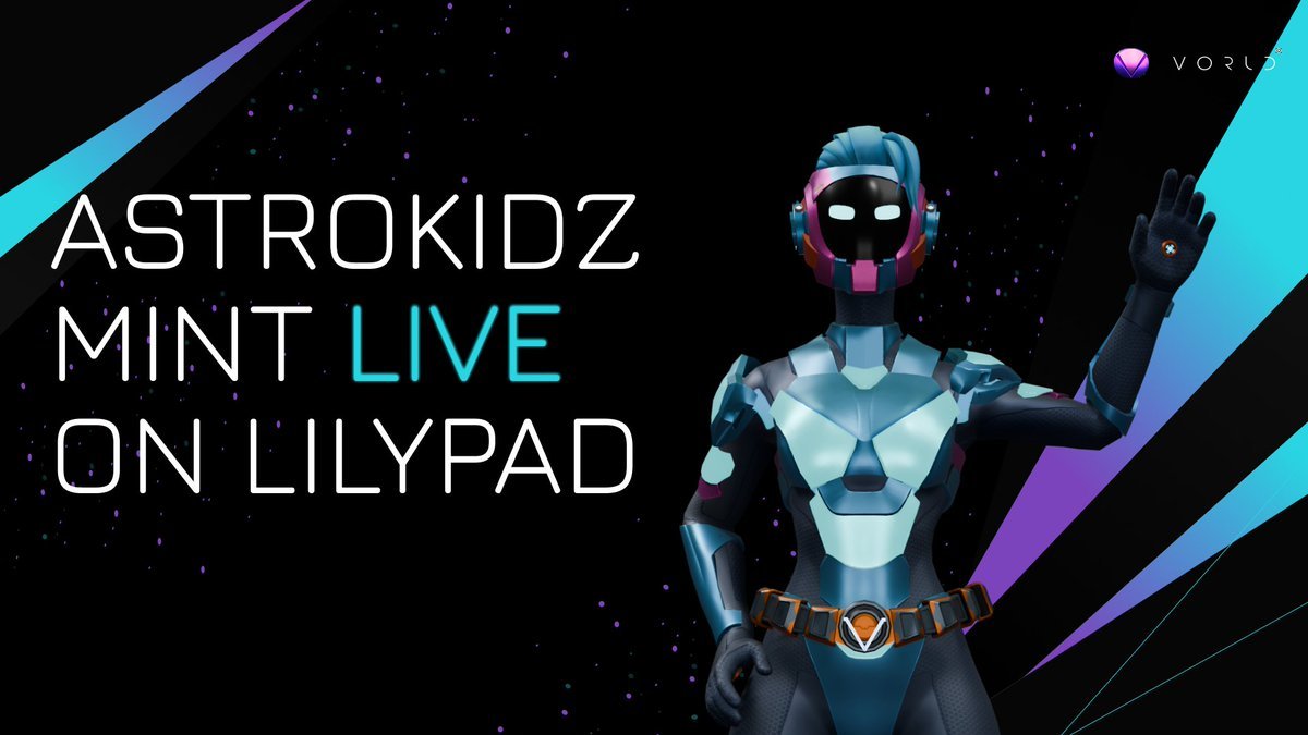 Astrokidz (<a href="/TheVorld_/">Airdrop Arcade | Cypherpunk Hackathon</a>) is live on Lilypad Launchpad!

🔗 = v2.lilypad.cc/project/astrok…
