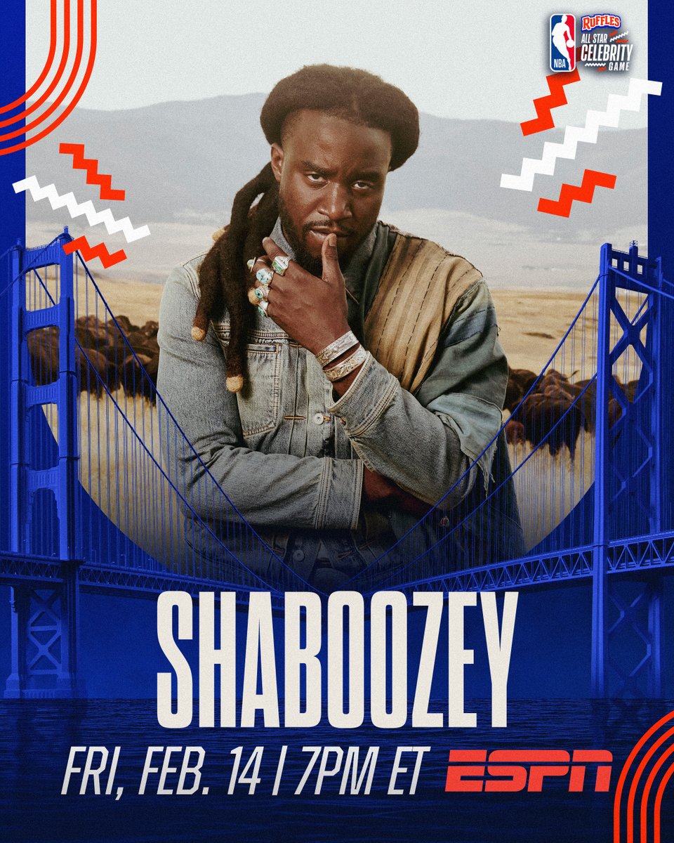 NBAAllStar's tweet photo. Bringing his talents to the #RufflesCelebGame at #NBAAllStar… it’s @ShaboozeysJeans! https://t.co/hJP2lME98a