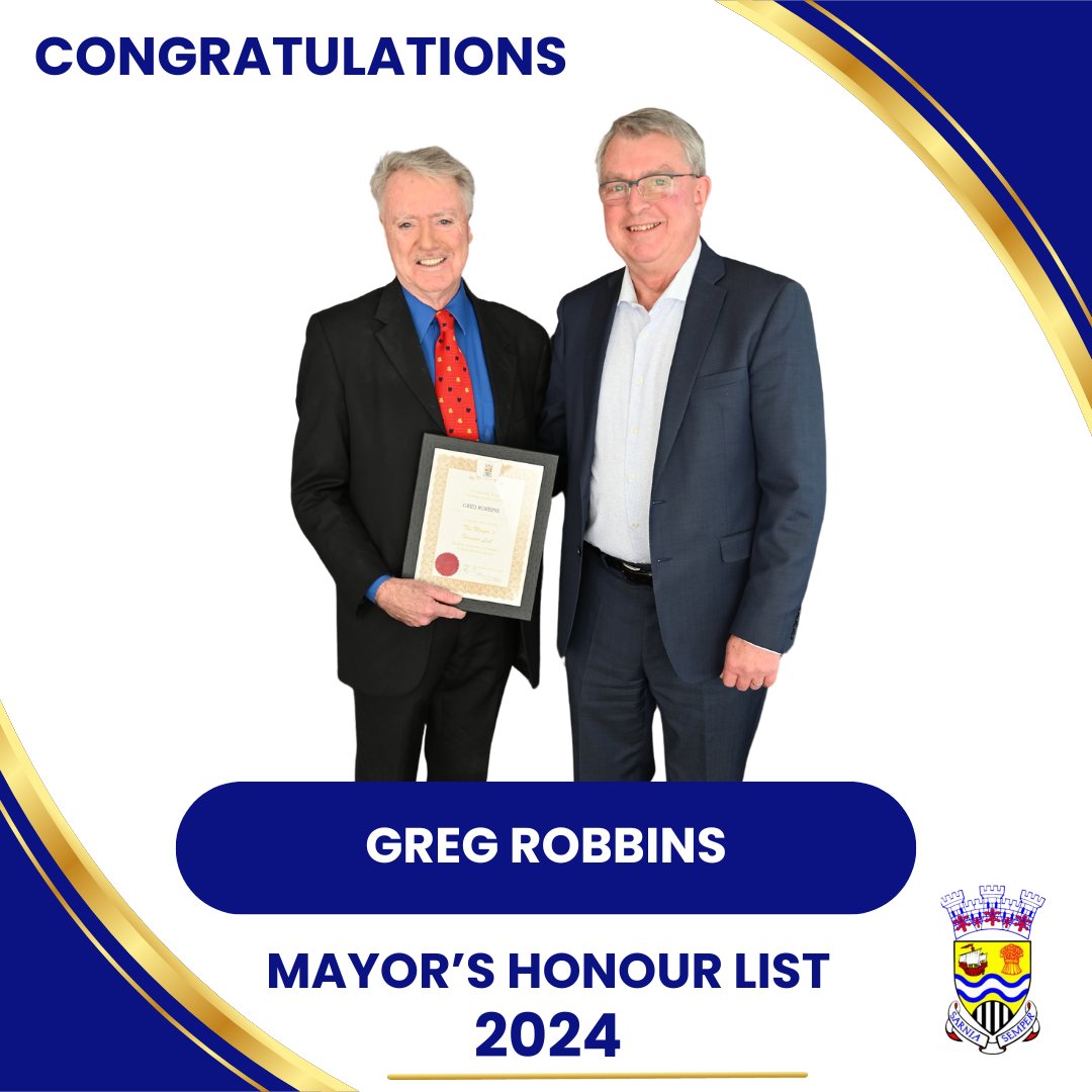 mayorofsarnia's tweet photo. Spirit of Sarnia.  Honour List (2) https://t.co/nNc8YiTOaD