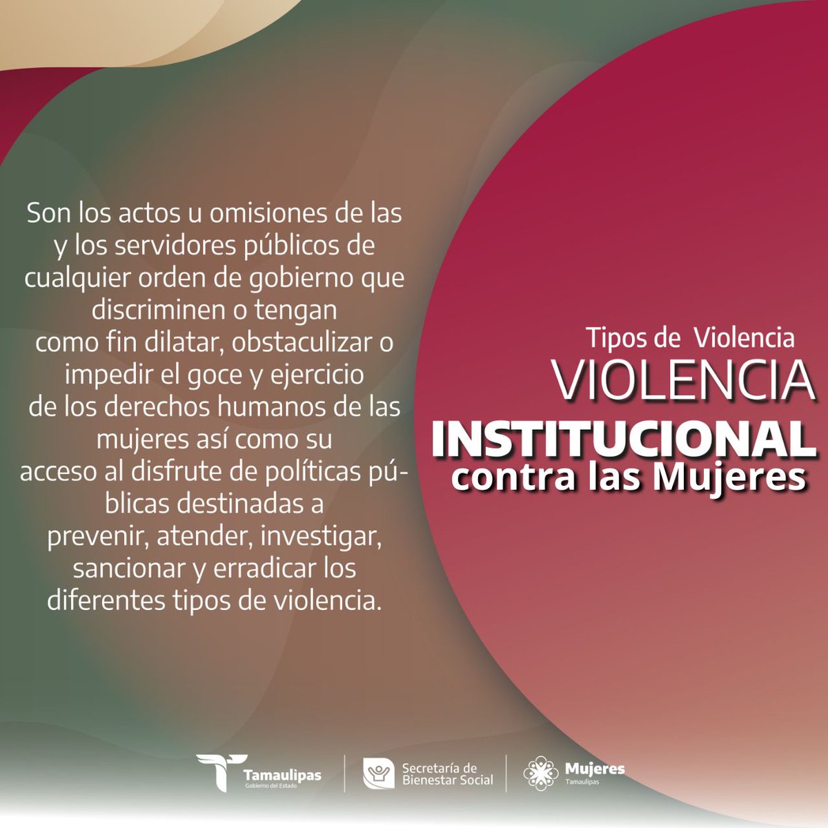 imtamaulipeca's tweet photo. Conoce algunos de los tipos de violencia, no debemos normalizarla, denuncia.
#NoMasViolencia
#Denuncia
#NoEstasSola
#transformación https://t.co/tNUp0PteCs